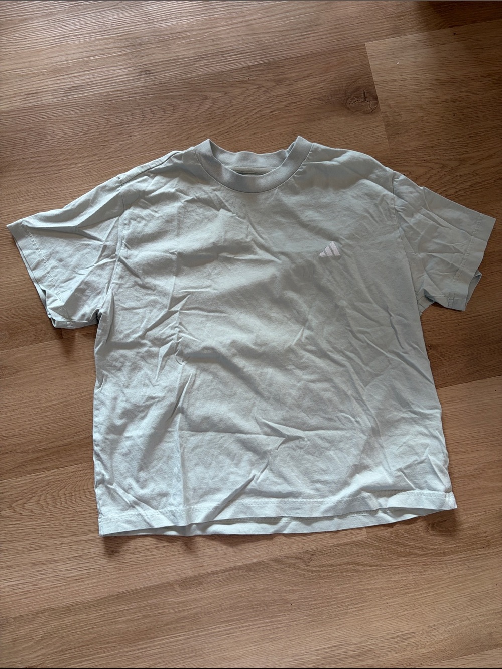 adidas Short Sleeve Crewneck T-Shirt in Pale Mint